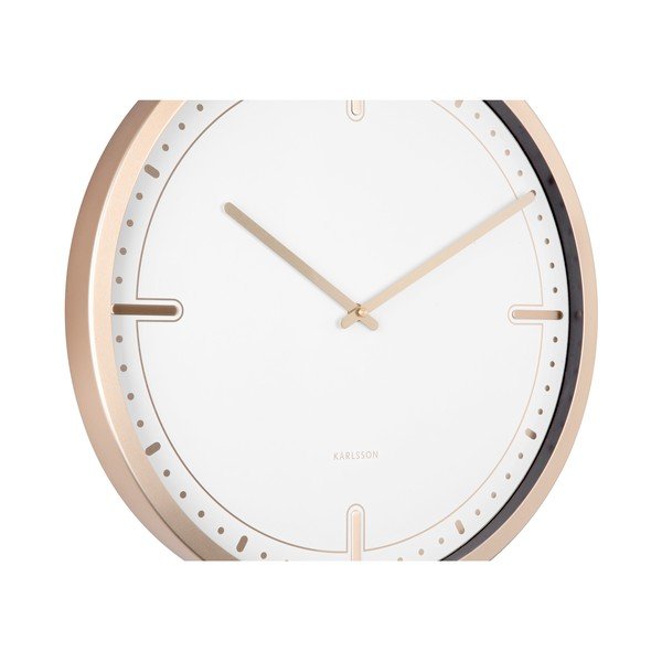White Wall Clock Karlsson točkice, Ø 42 cm-image-2