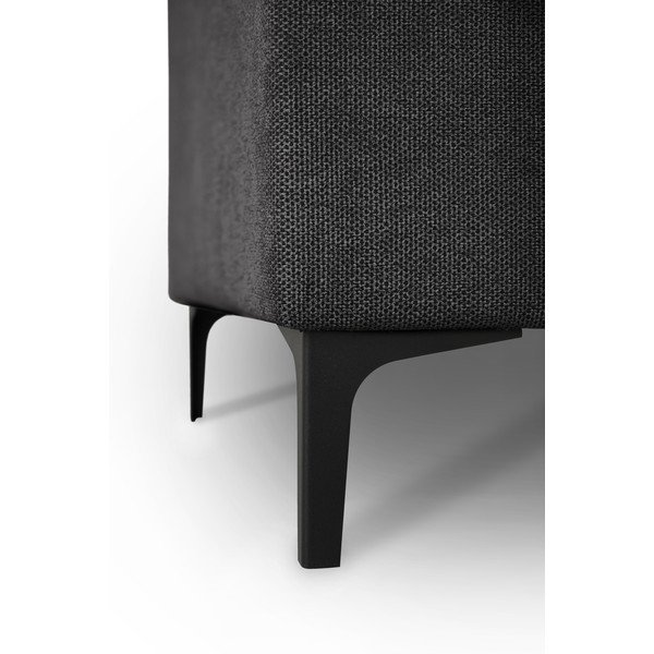 Antracitno siva kutna garnitura od šenila (s lijevim kutom/u obliku slova "U") Fabian – Scandic-image-4