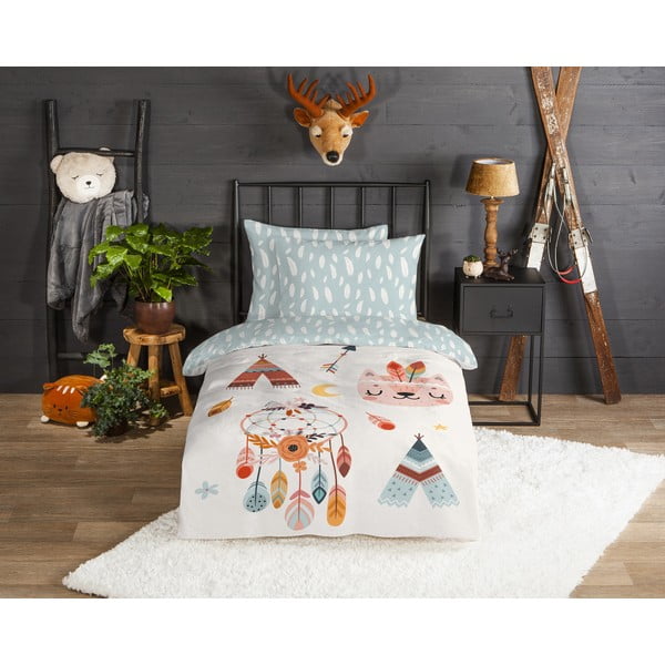 Flanelska dječja posteljina za krevet za jednu osobu 140x200 cm Dreamy – Good Morning-image-1