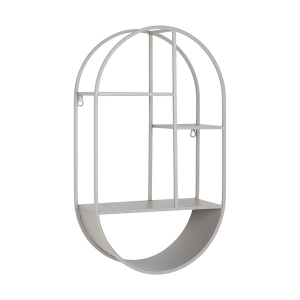 Svijetlo siva metalna polica s više razina 35 cm Feira – House Nordic-image-1