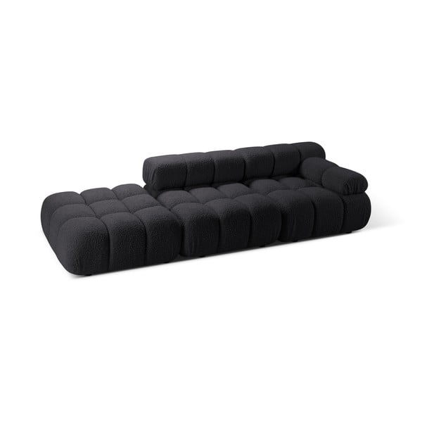 Antracitno siva sofa od bouclé tkanine 288 cm Bellis – Micadoni -image-3