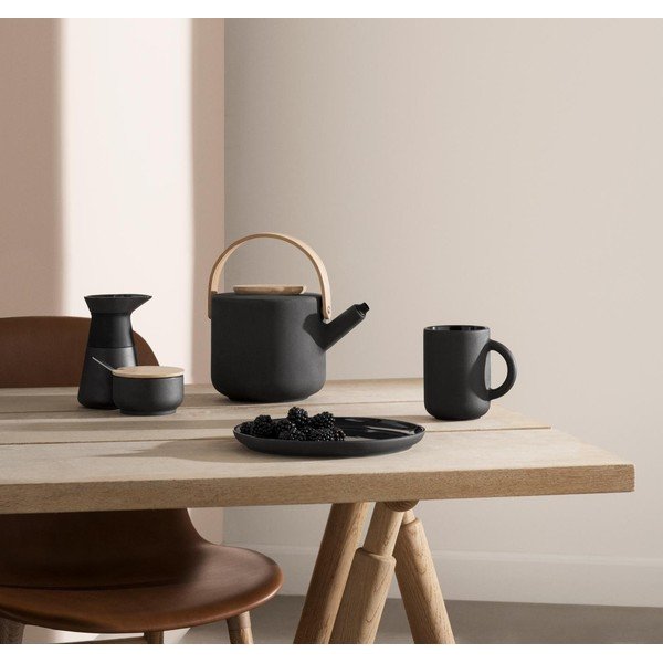 Crni čajnik od kamenine 1,25 l Theo – Stelton-image-1