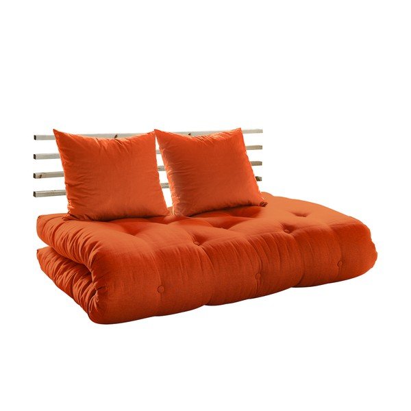 Sofa na razvlačenje Karup Shin Sano Natur / Orange-image-2