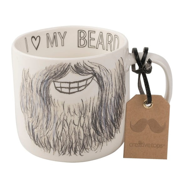 Porculanska šalica Creative Tops Core Beard Mug, 450 ml
