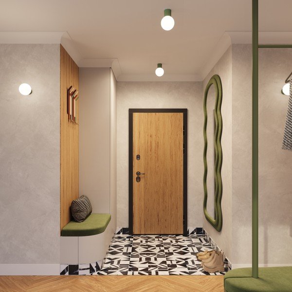 Zelena stropna svjetiljka sa staklenim sjenilom ø 12 cm Orbital – Sollux-image-3