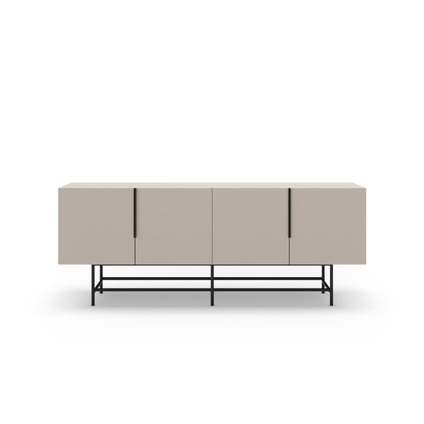 Krem niska komoda 200x77,5 cm Eldia – Marckeric