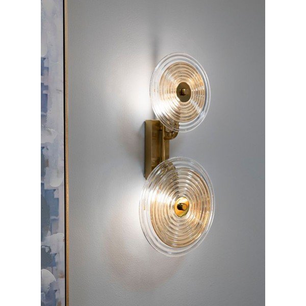 Staklena zidna lampa u zlatnoj boji Venice – Mauro Ferretti-image-1