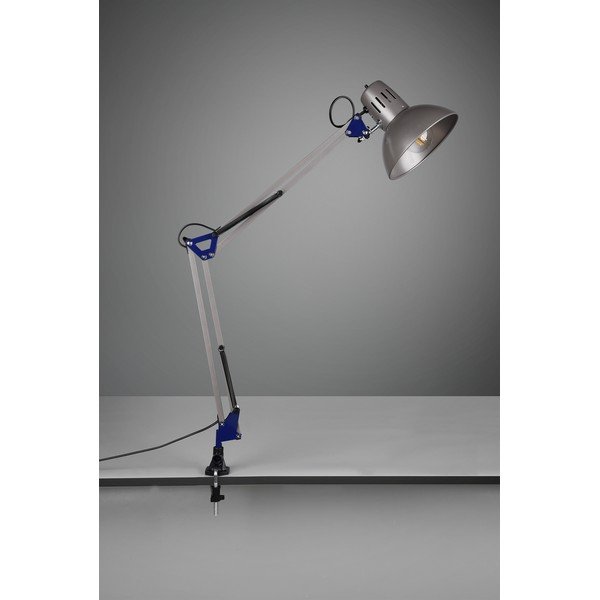 Stolna lampa sa savitljivom konstrukcijom/s hvataljkom u srebrnoj boji (visina 73,5 cm) Tajo – Trio-image-2