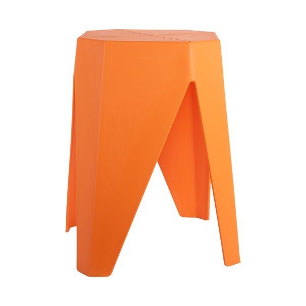 Narančasti plastični stolac Cherish – Leitmotiv-image-1