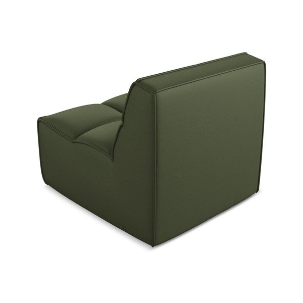Zelena modularna sjedeća garnitura od imitacije kože Kalai – Makamii-image-3