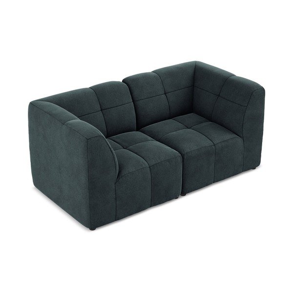 Plava baršunasti sofa 180 cm Aloha – Makamii-image-3
