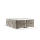 Svjetlo smeđi boxspring krevet s prostorom za pohranu 140x200 cm Yoko – Maison de Rêve