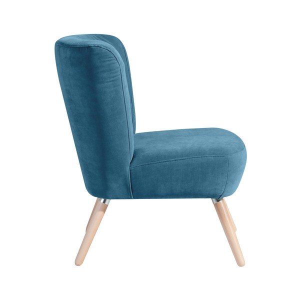 Plava fotelja Max Winzer Neele Velur-image-1