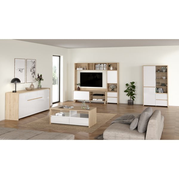 Bijeli/u prirodnoj boji stolić za kavu 60x120 cm Next – Tvilum-image-3