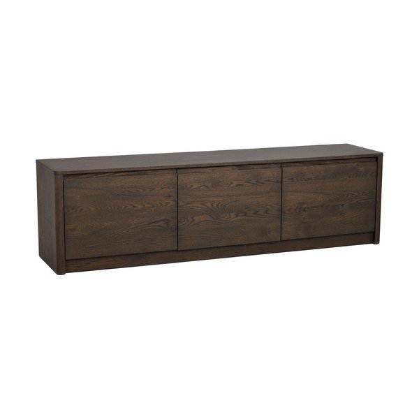 Komoda u dekoru hrasta u tamnoj prirodnoj boji 180x50x40 cm Melstone – Rowico