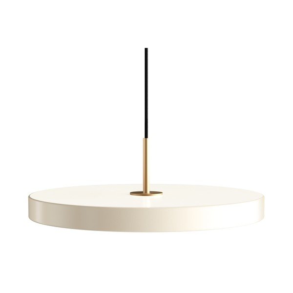 Krem LED viseća svjetiljka s mogućnosti zatamnjivanja s metalnim sjenilom ø 43 cm Asteria Plus Medium – UMAGE