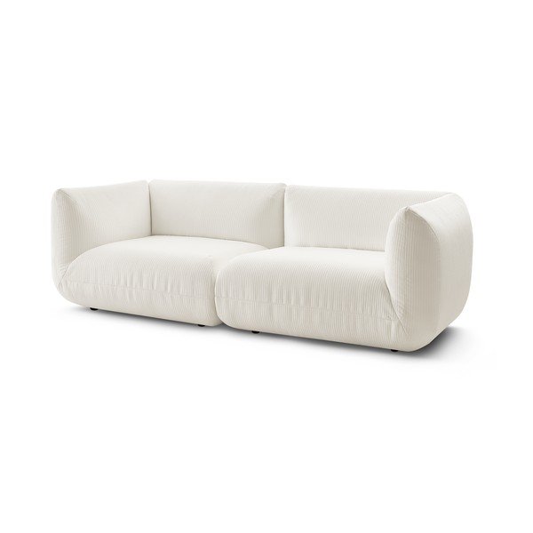 Sofa od bijelog samta 260 cm Lecomte - Bobochic Paris-image-3