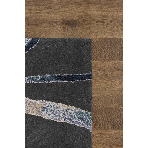 Tamno plavi vuneni tepih 133x180 cm Sticks – Agnella-image-3