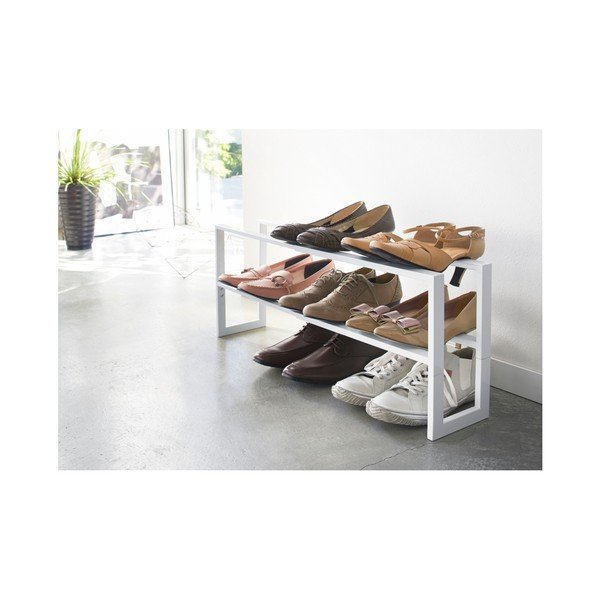 Bijeli metalni teleskopski stalak za cipele Line – YAMAZAKI-image-2