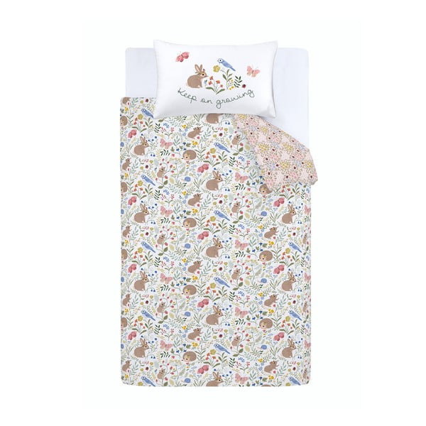 Dječja posteljina za krevet za jednu osobu 135x200 cm Garden Animals – RHS-image-2