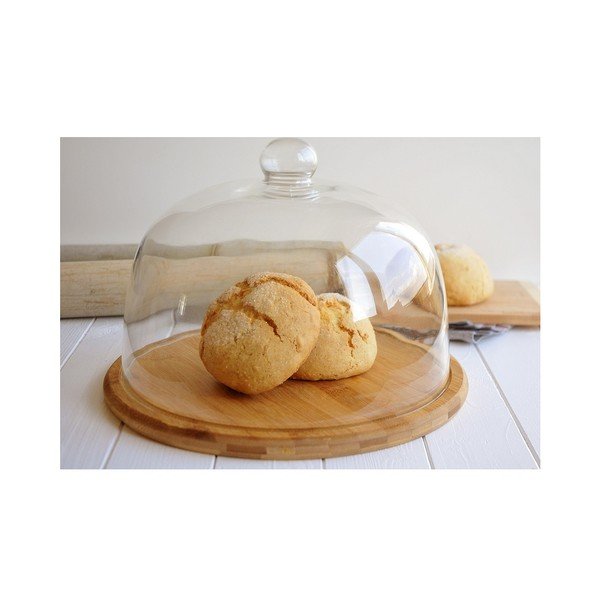 Daska za rezanje od bambusa sa staklenim poklopcem Bambum Focus-image-1