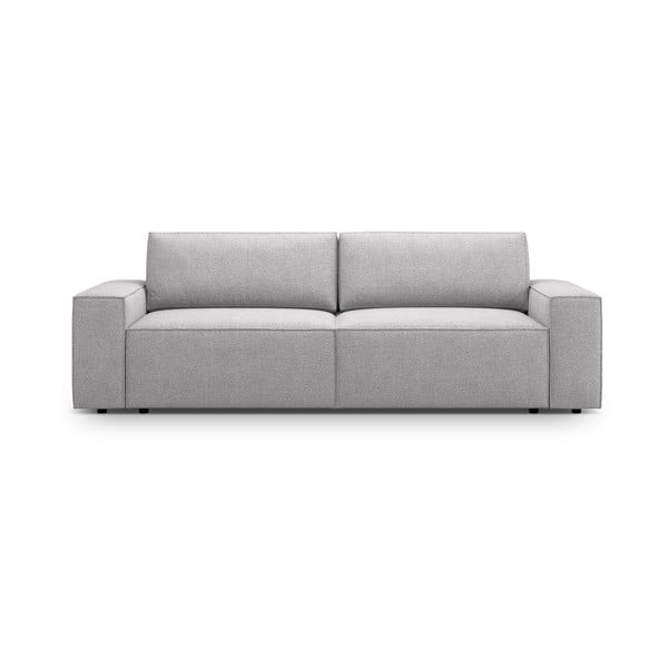 Svijetlo siva sklopiva sofa od bouclé tkanine 247 cm Jodie – Micadoni Home