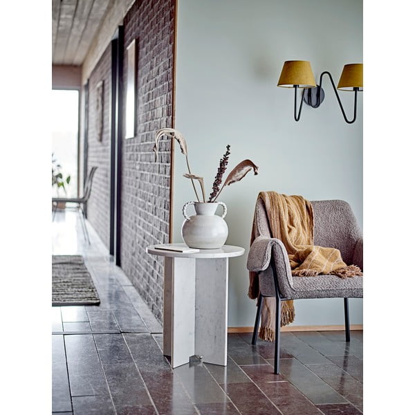 Mramorni okrugao pomoćni stol ø 46 cm Jasmia – Bloomingville-image-2