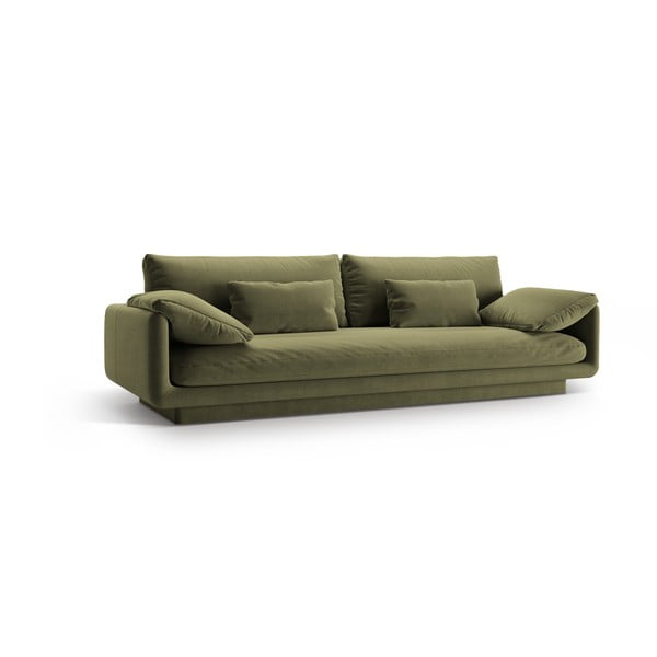Svijetlo zelena baršunasti sofa 250 cm Torino – Micadoni -image-1