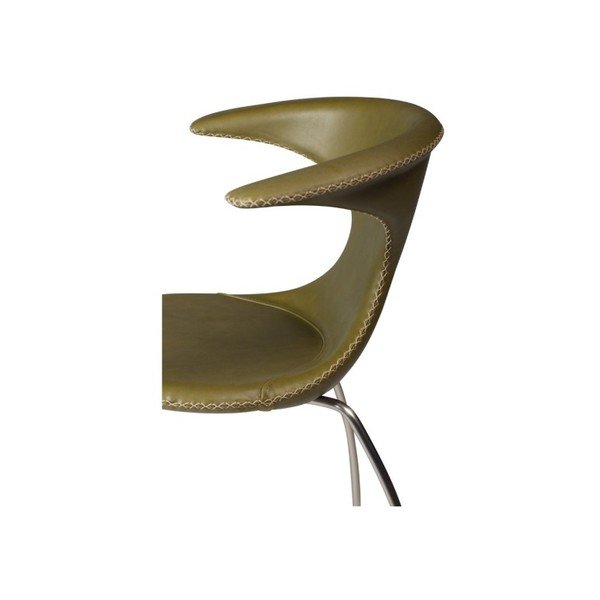 Zelena kožna stolica DAN-FORM Denmark Flair-image-3