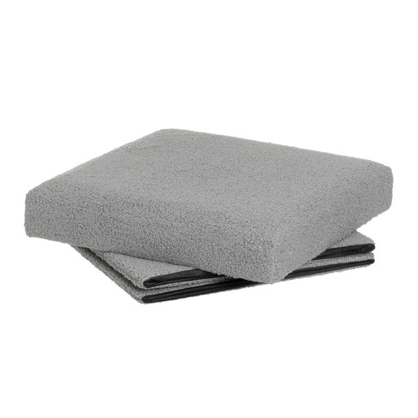 Sivi tabure od bouclé tkanine Folding – Casa Selección-image-2