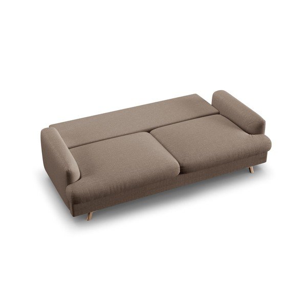 Smeđe-siva sklopiva/s prostorom za odlaganje sofa 233 cm Naomi – Micadoni -image-4