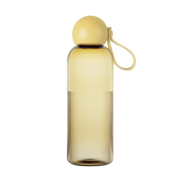 Žuta  boca za vodu za put od reciklirane plastike 600 ml Ture – Sagaform