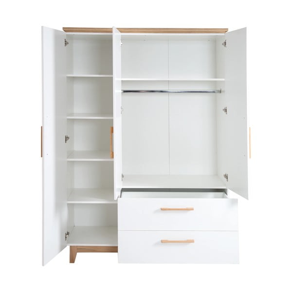 Bijela dječja garderoba u dekoru hrasta 135x200 cm Finn – Roba-image-3