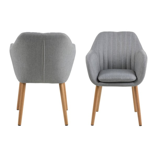 Svjetlosiva stolica za blagovaonicu Actona Emilia-image-2