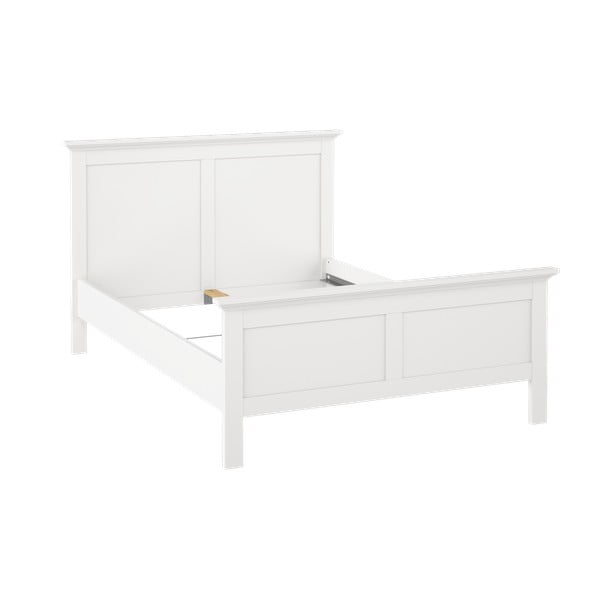 Bijeli bračni krevet 140x200 cm Paris – Tvilum