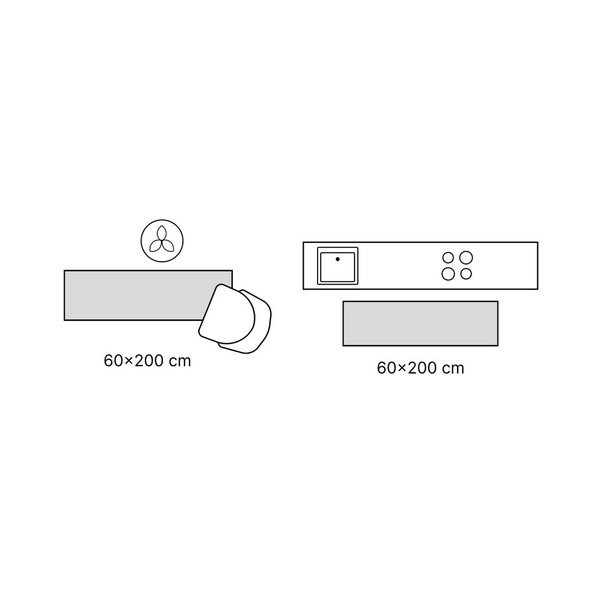 Siva periva staza 60x200 cm Mano – Vitaus-image-3
