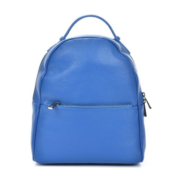 Plavi kožni ruksak Mangotti Bags Agostina