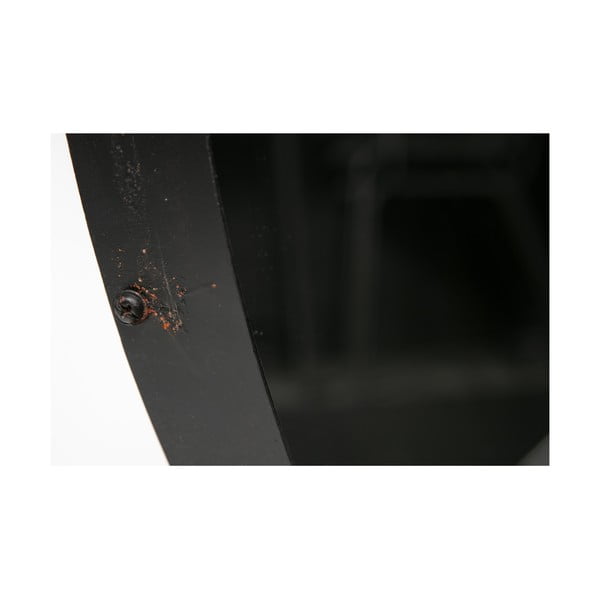 Zidno ogledalo s crnim okvirom WOOOD Lauren, Ø 80 cm-image-1