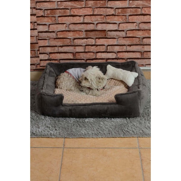 Krevet od sivog pliša Nest - Lydia&Co-image-2