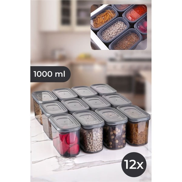 Posude za namirnice u setu 12 kom za čuvanje hrane – Hermia-image-1