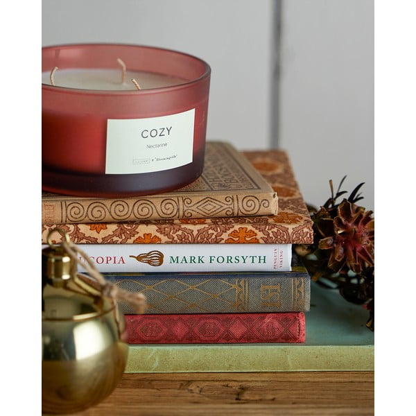 Mirisna svijeća vrijeme gorenja 25 h Cozy Nectarine – ILLUME x Bloomingville-image-1