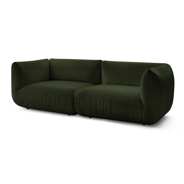 Zelena samt sofa 260 cm Lecomte - Bobochic Paris-image-3