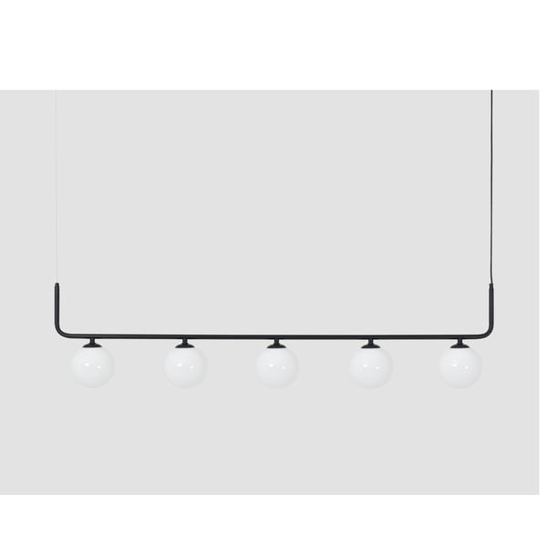Crna visilica sa staklenim sjenilom 142x142 cm Catkin - CustomForm-image-1