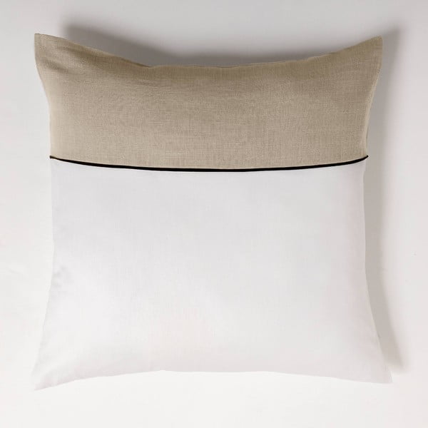 Bijela/bež pamučna posteljina za bračni krevet/za produženi krevet 240x220 cm Gabrielle – douceur d'intérieur-image-3