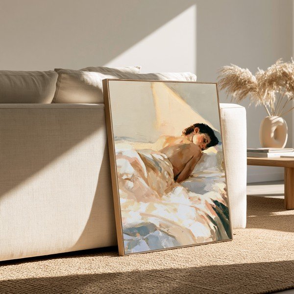 Tiskana slika s okvirom/na platnu 70x100 cm Dreamy Rays – Styler-image-1