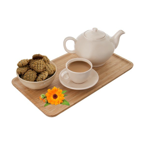 Smeđi pladanj za posluživanje od bambusa Orion, 25 x 44 cm-image-1