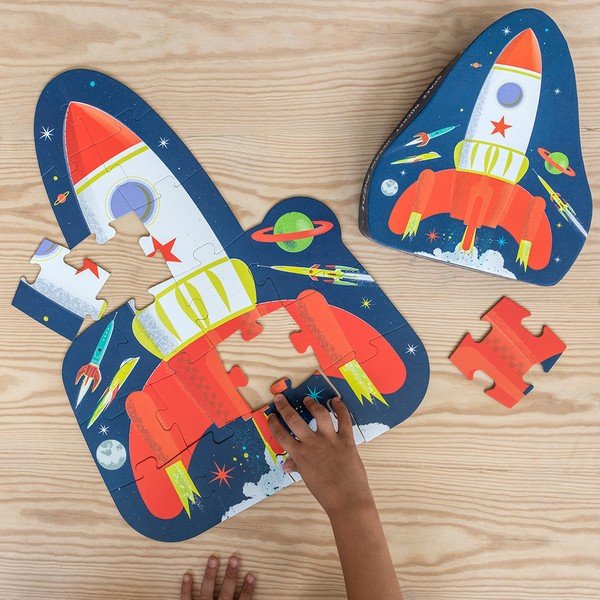 Puzzle (broj komada 18 kom) Space Age rocket – Rex London-image-1