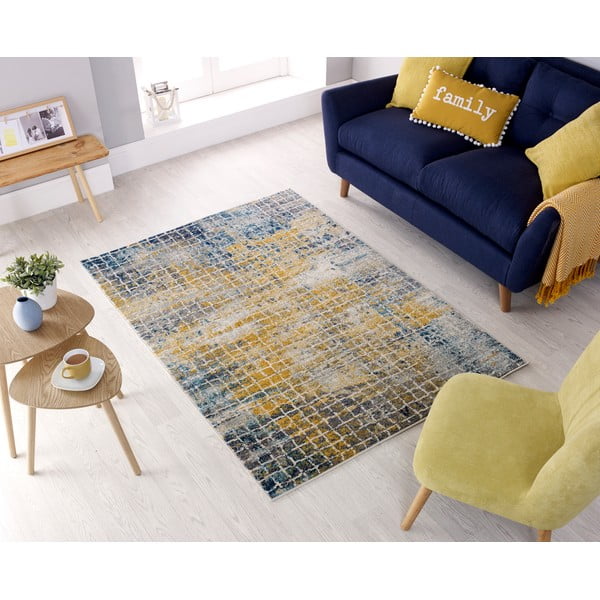 Plavo-žuti tepih Flair Rugs Urban, 100 x 150 cm-image-4