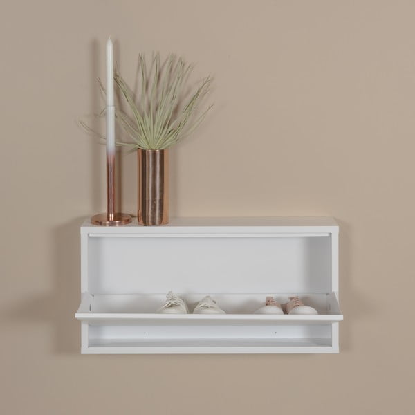 Bijeli metalni preklopni ormarić za cipele 75x37,5x12,5 cm Billy – Spinder Design-image-1