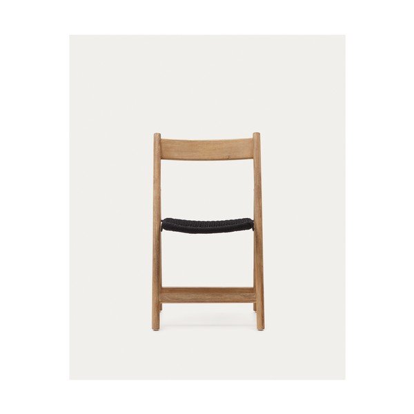 Crna/u prirodnoj boji vrtna stolica od masivnog drveta Dandara – Kave Home-image-3